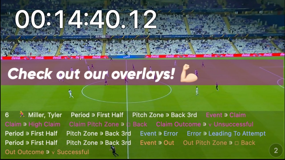 Overlays on movie