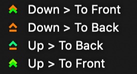 Button Actions To Front and Back