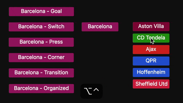 MarkUp Change Button