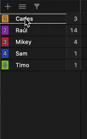 Inline Timeline Row Name Editing